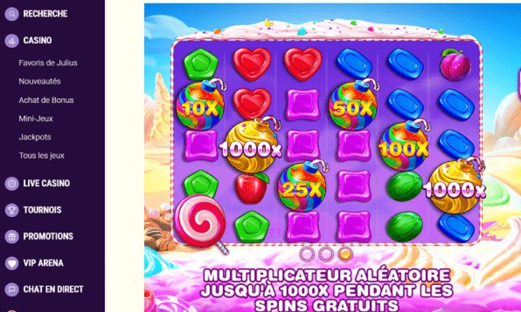 julius casino bonus sans dépôt